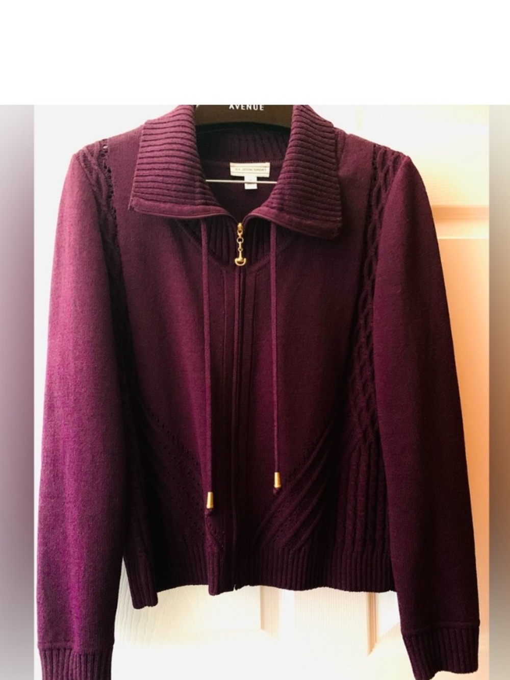 St. John Collection 3-piece Zip-Front Knit Ensemble